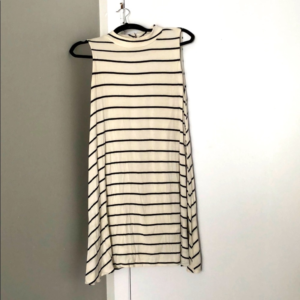 Altard State white and black striped dress